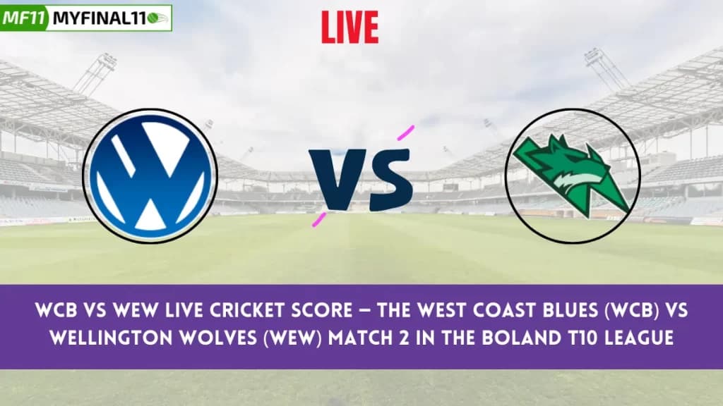 WCB vs WEW Live Score: Scorecard, Ball by Ball Commentary – Match 2, South Africa Boland T10 League