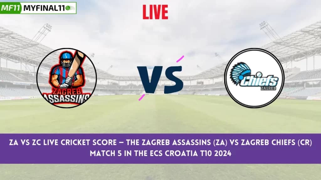 ZA vs ZC Live Score: Scorecard, Ball by Ball Commentary – Match 5, ECS Croatia T10 2024