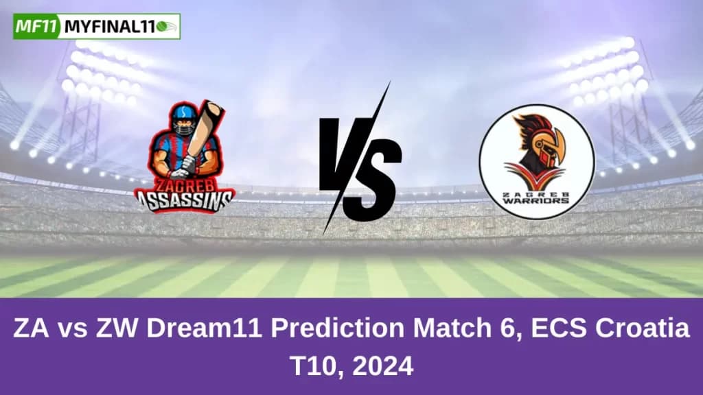 ZA vs ZW Dream11 Prediction Today: Match 6 Pitch Report, and Player Stats | ECS T10 Croatia 2024