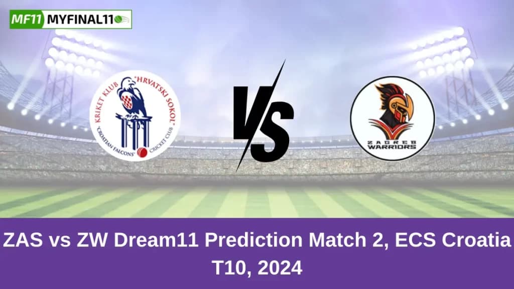 ZAS vs ZW Dream11 Prediction Today: Match 2 Pitch Report, and Player Stats | ECS T10 Croatia 2024
