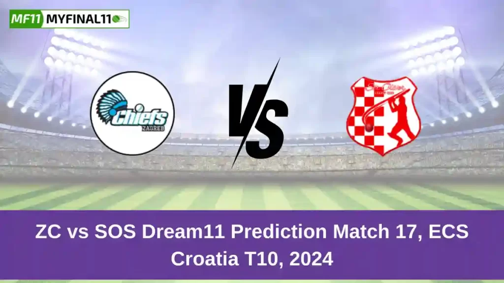 ZC vs SOS Dream11 Prediction Today: Match 20 Pitch Report, and Key Player | ECS Croatia T10 2024