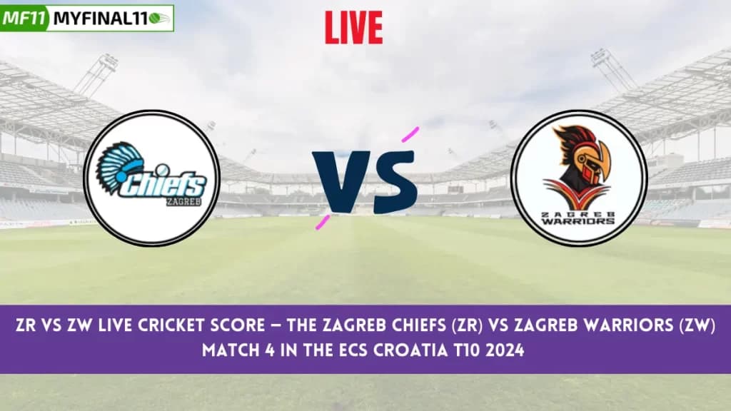 ZR vs ZW Live Score: Scorecard, Ball by Ball Commentary – Match 4, ECS Croatia T10 2024