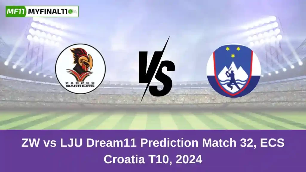 ZW vs LJU Dream11 Prediction Today: Match 32 Pitch Report, and Key Player | ECS T10 Croatia 2024