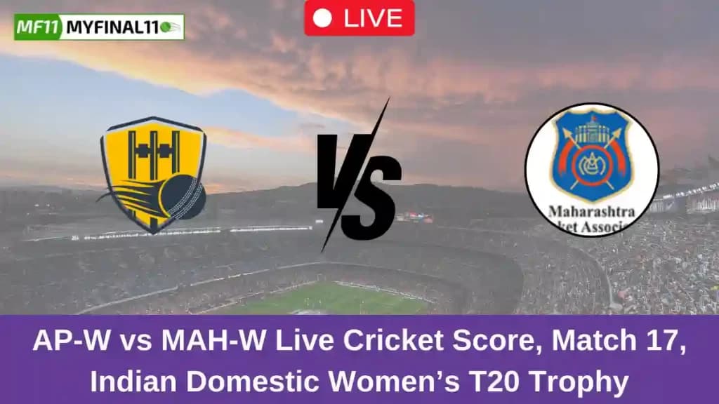 AP-W vs MAH-W Live Score: Scorecard, Ball by Ball Commentary – Match 17, Indian Domestic Women’s T20 Trophy, 2024