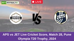 APS vs JET Live Score: Scorecard, Ball by Ball Commentary – Match 28, Pune Olympia T20 Trophy, 2024