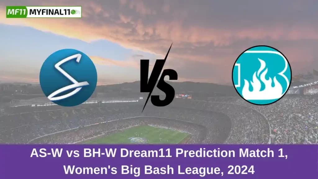 AS-W vs BH-W Dream11 Prediction Today: Match 1 Pitch Report, and Key Player | Australian Women’s T20 Bash 2024