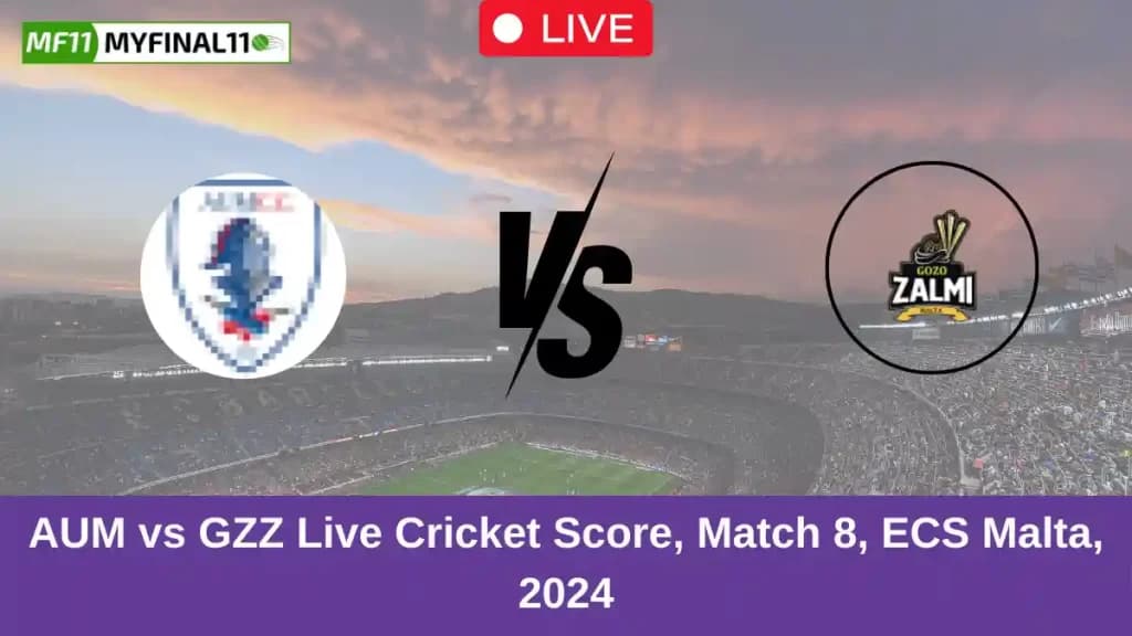 AUM vs GZZ Live Score: Scorecard, Ball by Ball Commentary – Match 8, ECS T10 Malta, 2024