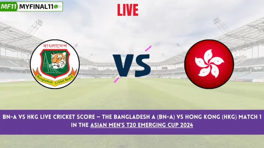 BN-A vs HK Live Score: Scorecard, Ball by Ball Commentary – Match 1, Asian Men’s T20 Emerging Cup 2024