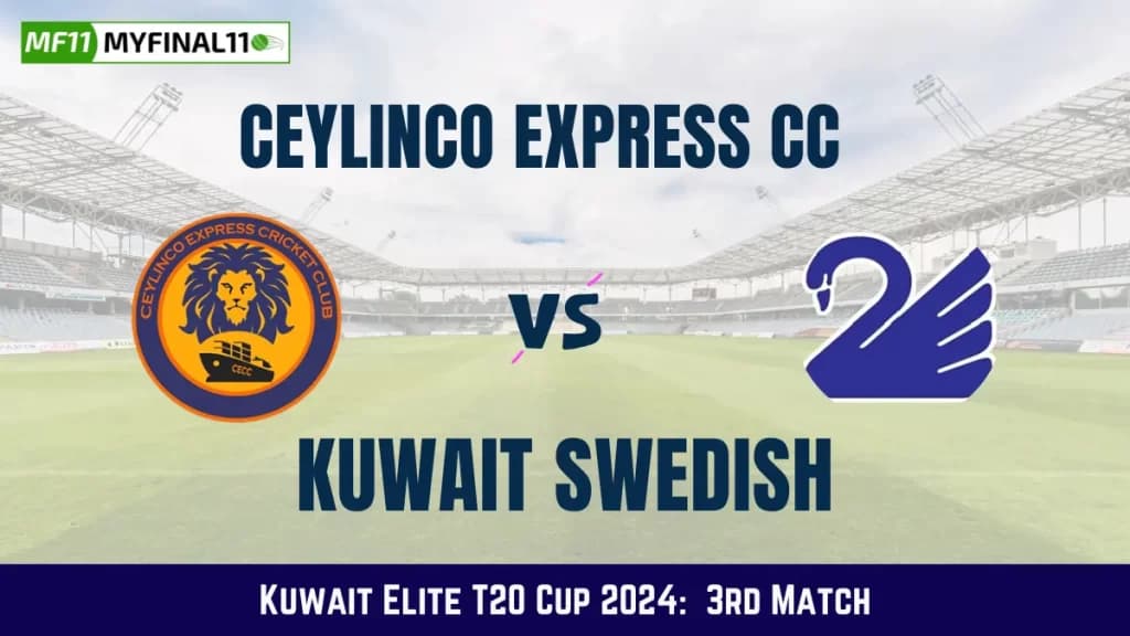 CECC vs KS Dream11 Prediction Today: Match 3 Pitch Report, and Key Player | Kuwait Elite T20 Cup 2024