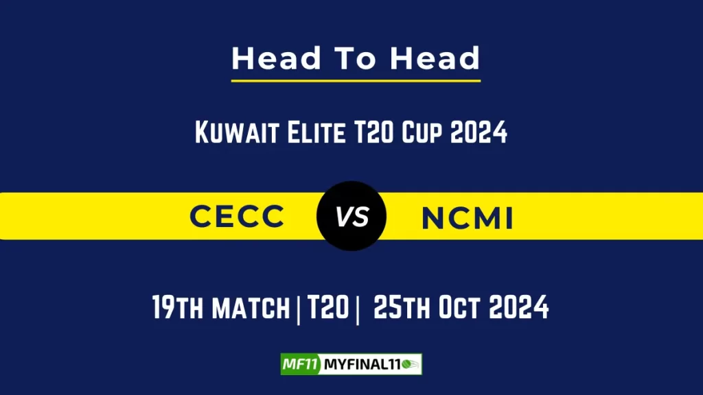 CWCC vs NCMI Player Battle, Head to Head Team Stats, Player Record: Kuwait Elite T20 Cup 2024