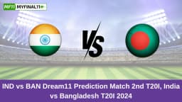 IND vs BAN Dream11 Prediction Today: 2nd T20I Pitch Report, and Key Player | Bangladesh tour of India 2024