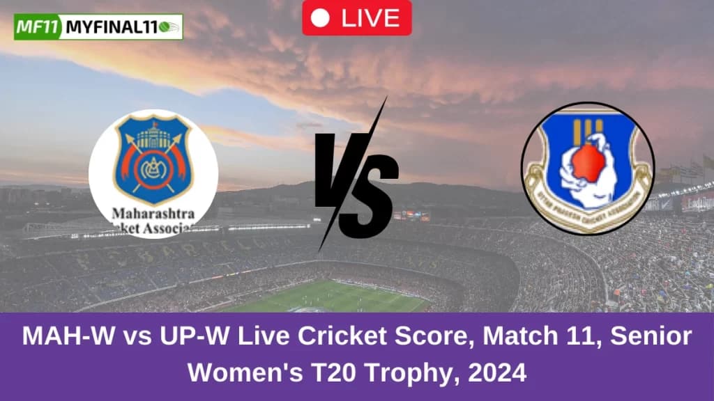 MAH-W vs UP-W Live Score: Scorecard, Ball by Ball Commentary – Match 11, Indian Domestic Women’s T20 Trophy 2024