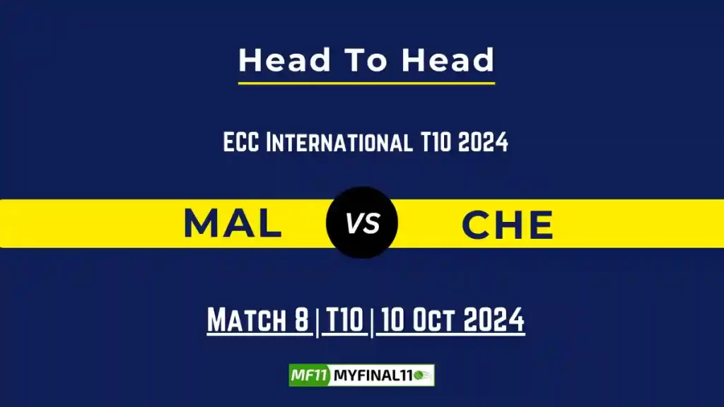 MAL vs CHE Player Battle, Head to Head Team Stats, Team Record – ECC International T10 2024