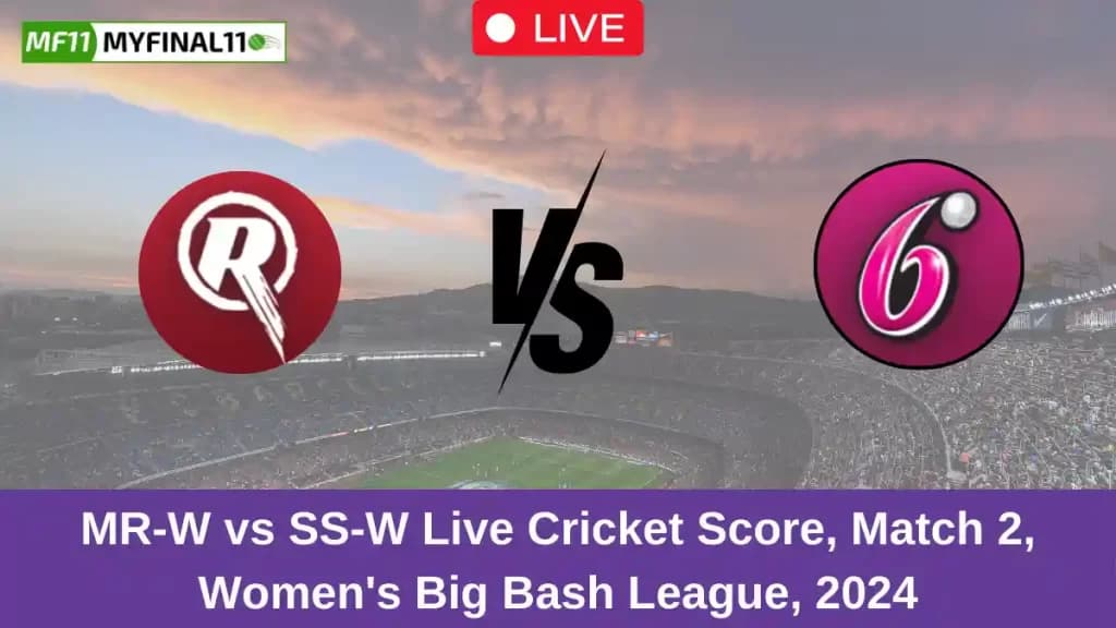 MR-W vs SS-W Live Score: Scorecard, Ball by Ball Commentary – Match 2, Australian Women’s T20 Bash 2024