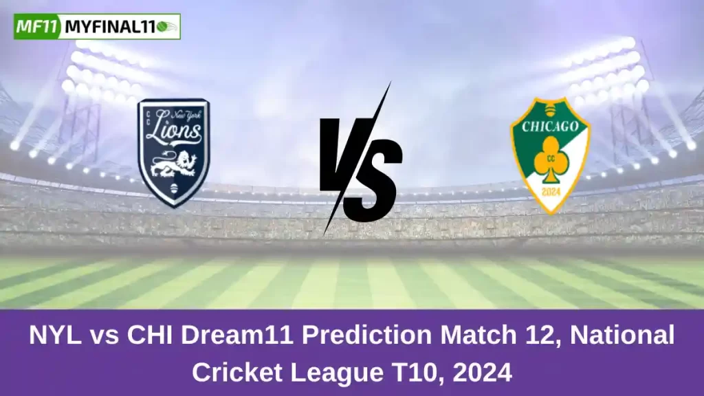 NYL vs CHI Dream11 Prediction Today: Match 12 Pitch Report, and Key Player | USA National Cricket League T10 2024