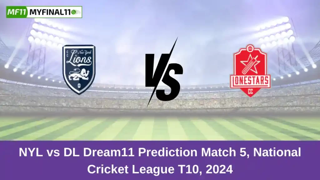 NYL vs DL Dream11 Prediction Today: Match 5 Pitch Report, and Key Player | USA National Cricket League T10 2024