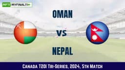 OMN vs NEP Dream11 Prediction Today: Match 5 Pitch Report, and Key Player | Canada T20I Tri-Series 2024