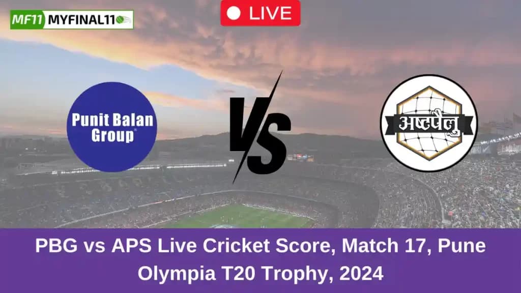 PBG vs APS Live Score: Scorecard, Ball by Ball Commentary – Match 17, Pune T20 Olympia Trophy 2024