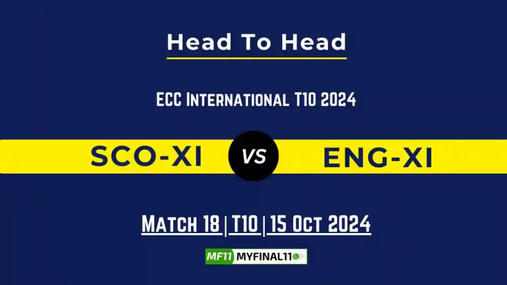 SCO-XI vs ENG-XI Player Battle, Head to Head Team Stats, Player Record: ECC International T10