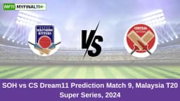 SOH vs CS Dream11 Prediction Today: Match 9 Pitch Report, and Key Player | Malaysia T20 Super Series 2024