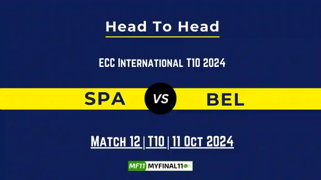 SPA vs BEL Player Battle, Head to Head Team Stats, Team Record – ECC International T10 2024