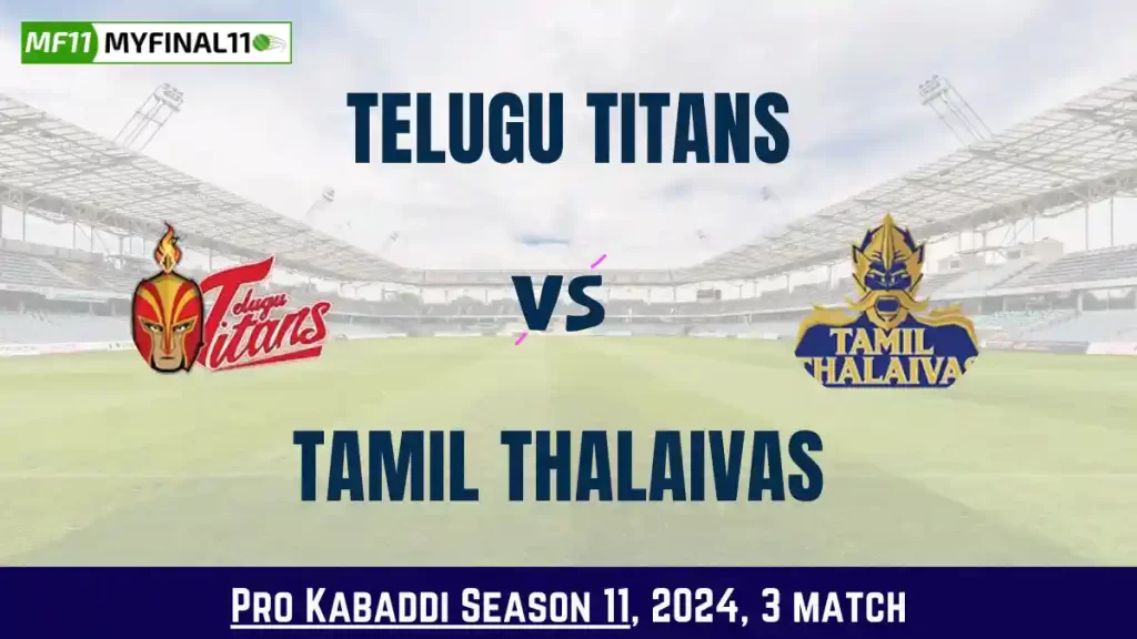 Kabaddi 2024: TEL vs TAM Dream11 Prediction Today Kabaddi 3rd Match, Key Player & Fantasy Tips