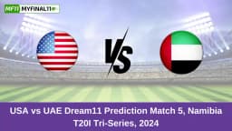 UAE vs USA Dream11 Prediction Today: Match 5 Pitch Report, and Key Player | Namibia T20I Tri-Series 2024