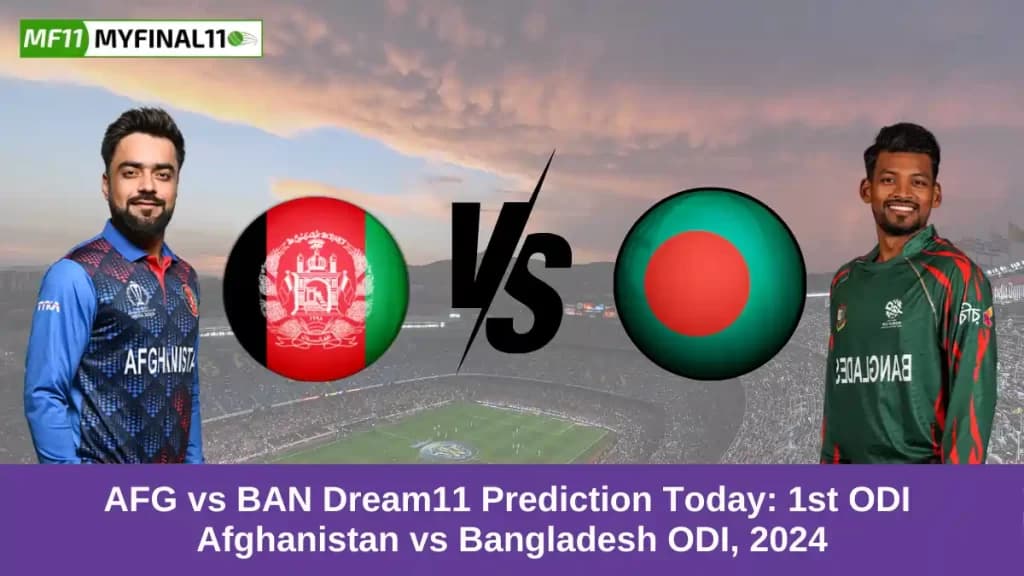 AFG vs BAN Dream11 Prediction Today: 1st ODI Pitch Report, and Key Player | Afghanistan vs Bangladesh ODI, 2024