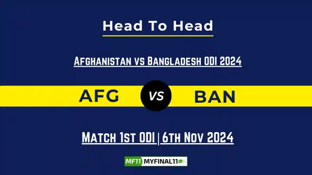 AFG vs BAN Player Battle, Head to Head Team Stats, Team Record – Afghanistan vs Bangladesh ODI 2024