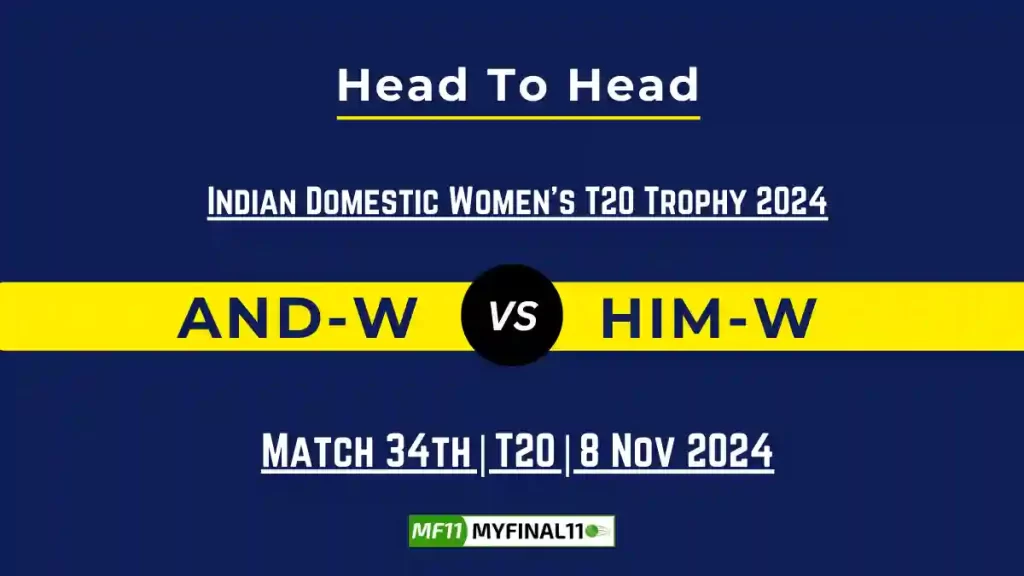 AND-W vs HIM-W Player Battle, Head to Head Team Stats, Team Record – Indian Domestic Women’s T20 Trophy 2024