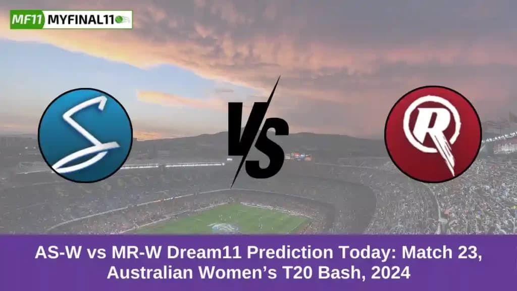 AS-W vs MR-W Dream11 Prediction Today: Match 23 Pitch Report, Playing11 and Stats | Australian Women’s T20 Bash 2024