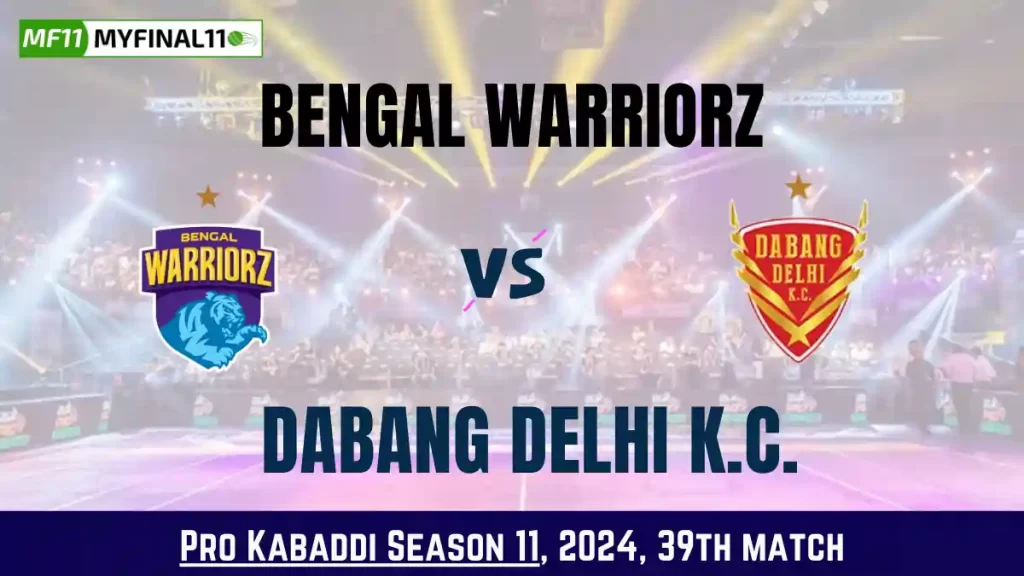 BEN vs DEL Dream11 Prediction Today Kabaddi 39th Match, Key Player & Fantasy Tips 2024