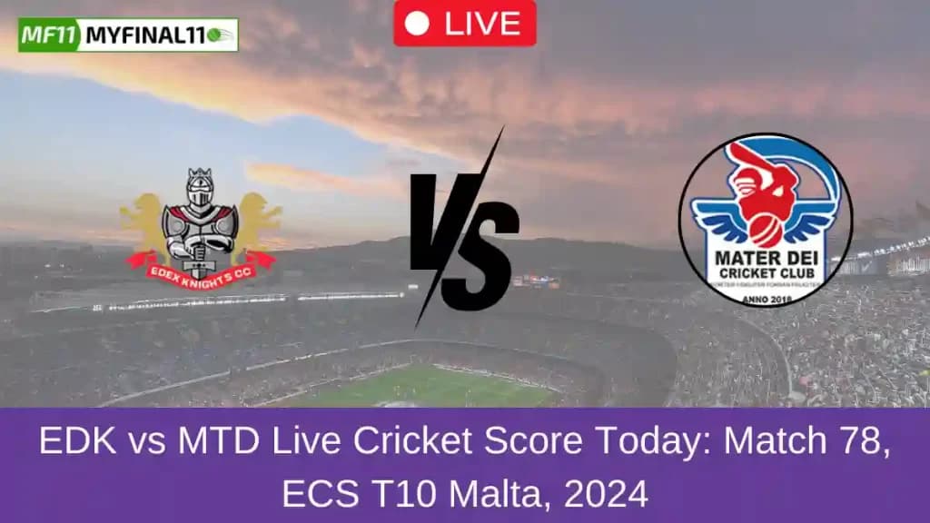 EDK vs MTD Live Score: Scorecard, Ball by Ball Commentary – Match 94, ECS T10 Malta 2024