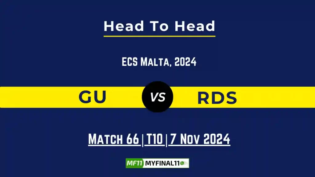 GU vs RDS Player Battle, Head to Head Team Stats, Team Record – ECS T10 Malta 2024