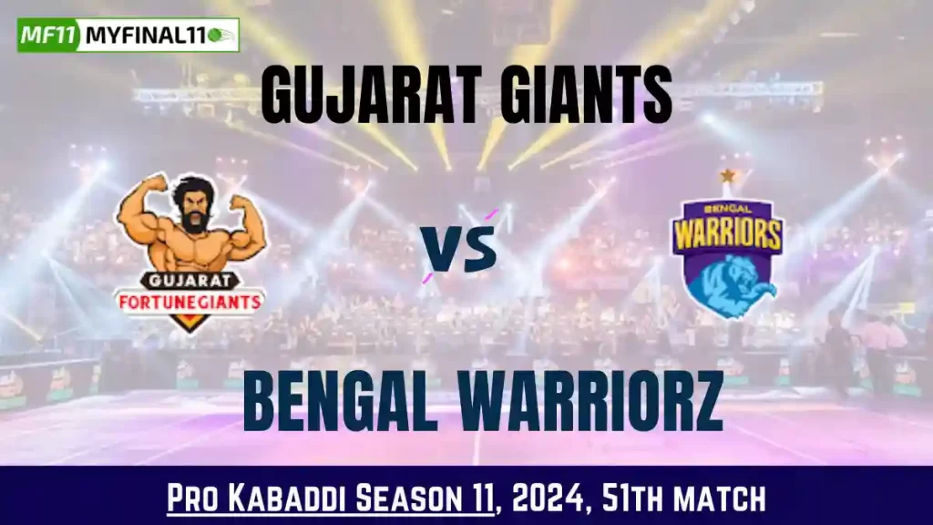 Kabaddi 2024: GUJ vs BEN Dream11 Prediction Today Kabaddi 51st Match, Key Player & Fantasy Tips