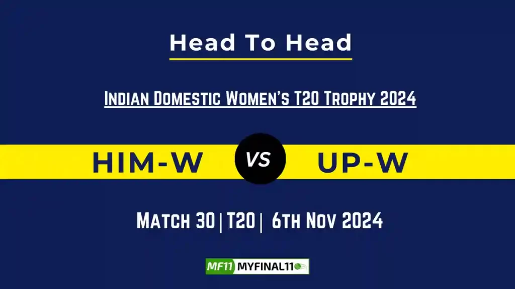 HIM-W vs UP-W Player Battle, Head to Head Team Stats, Team Record – Indian Domestic Women’s T20 Trophy 2024