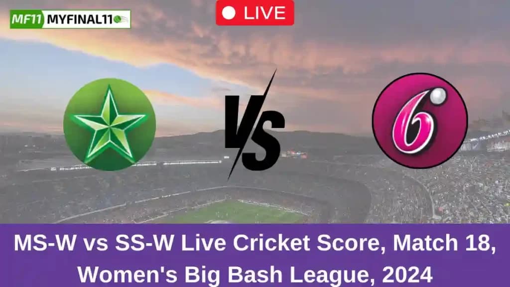 MS-W vs SS-W Live Score: Scorecard, Ball by Ball Commentary – Match 18, Australian Women’s T20 Bash 2024