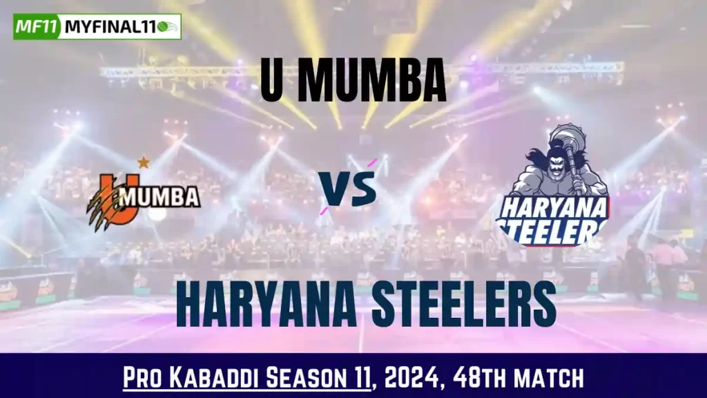 Kabaddi 2024: MUM vs HAR Dream11 Prediction Today Kabaddi 48th Match, Key Player & Fantasy Tips