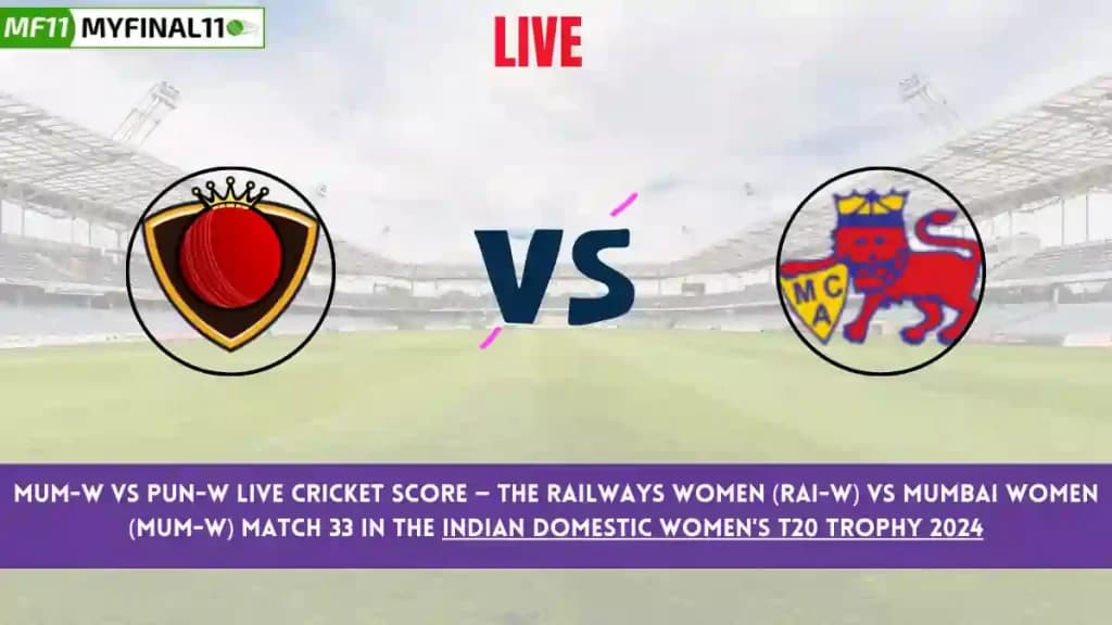 RAI-W vs MUM-W Live Score: Scorecard, Ball by Ball Commentary – Match 33, Indian Domestic Women’s T20 Trophy 2024
