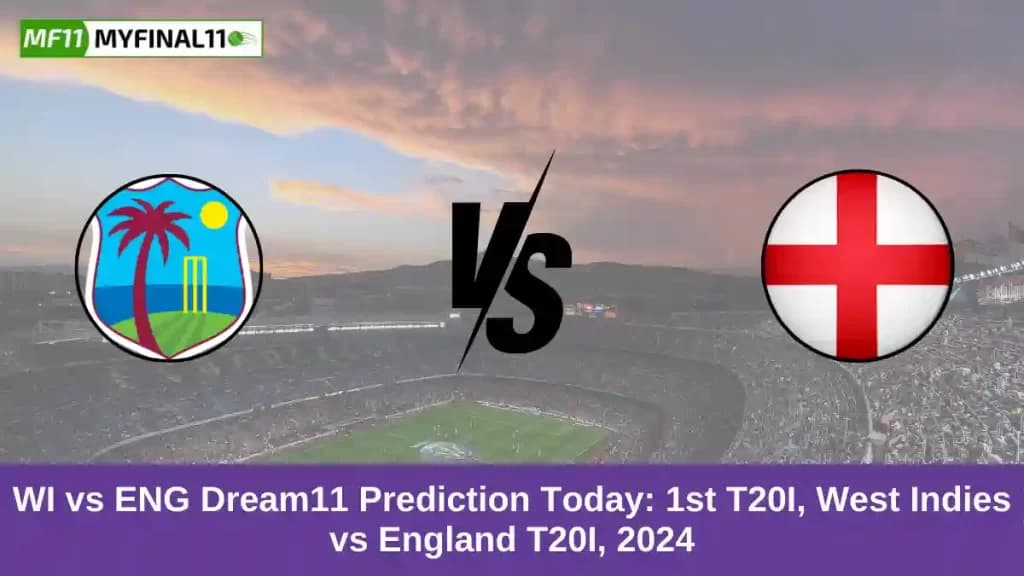 WI vs ENG Dream11 Prediction Today: 1st T20I Pitch Report, and Key Player | West Indies vs England T20I 2024