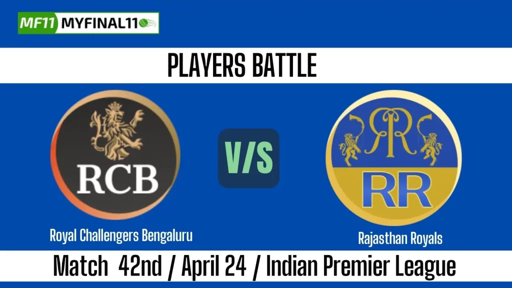 RCB vs RR Match 42 IPL 2025: Key Player Battles to Watch Out For