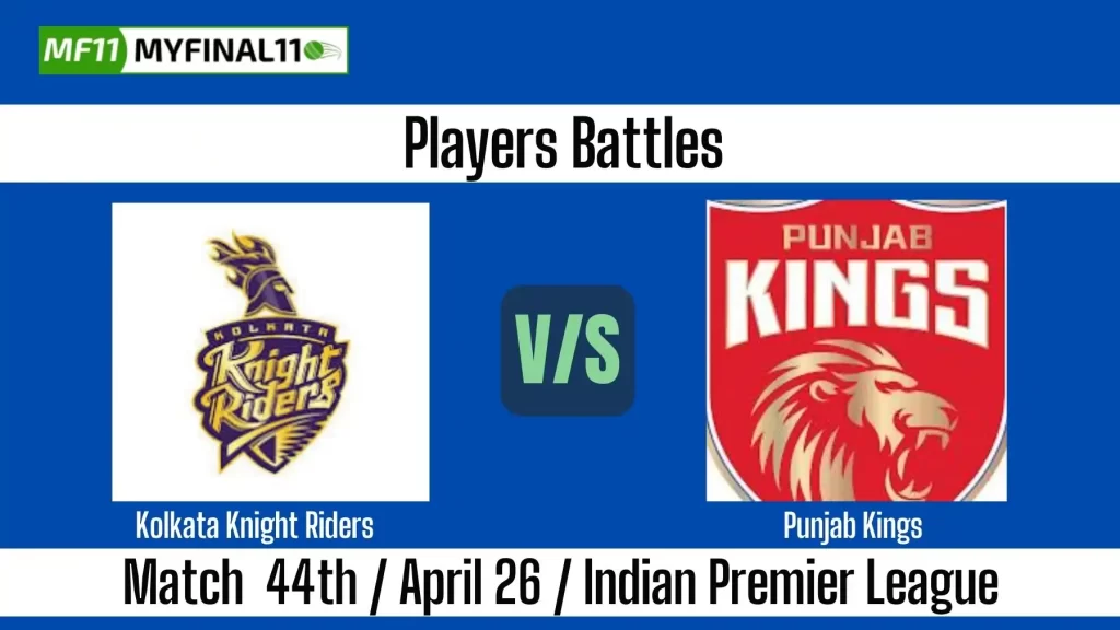 KKR vs PBKS Match 44 IPL 2025: Key Player Battles to Watch Out For