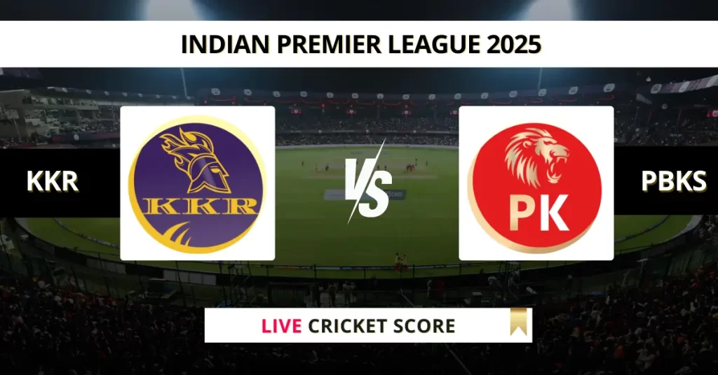 KKR vs PBKS Live Score: Scorecard, Ball by Ball Commentary – Match 44, Indian Premier League