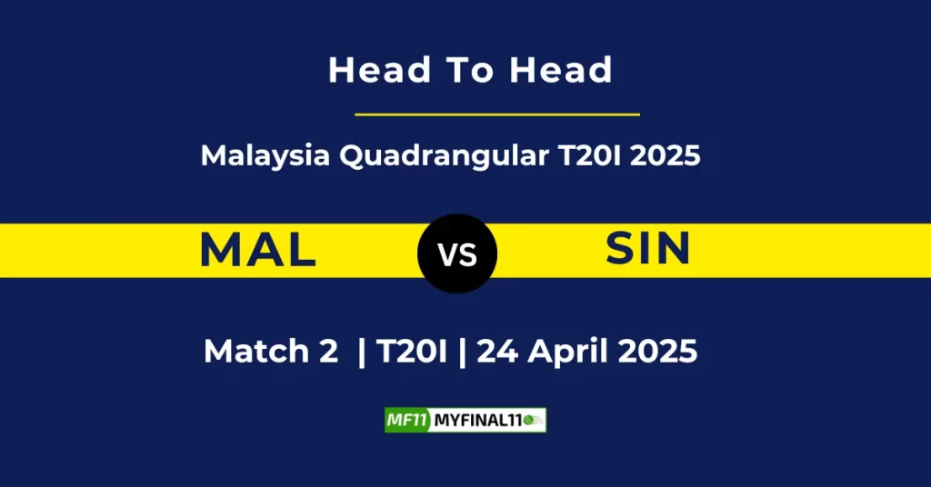MAL vs SIN Player Battle & Head to Head Team Stats – Malaysia Quadrangular T20I 2025