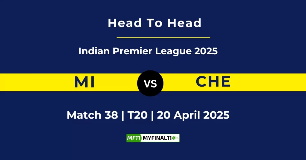 MI vs CSK Head-to-Head Record in IPL: Full Stats and Match History