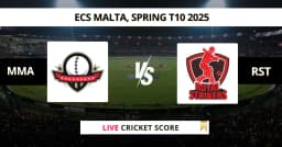 MMA vs RST Live Score: Scorecard, Ball by Ball Commentary – Match 18, ECS T10 Malta 2025