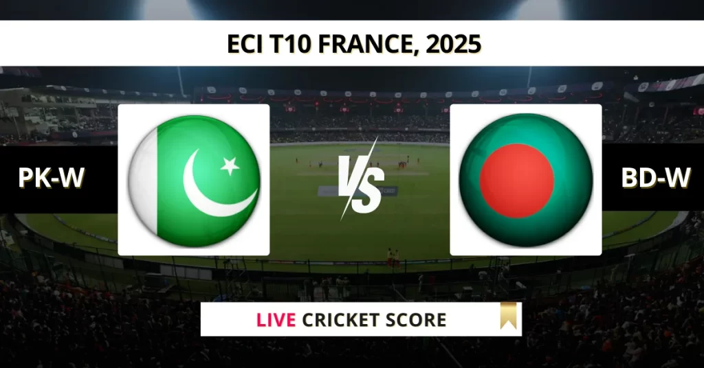 PK-W vs BD-W Live Score: Scorecard, Ball by Ball Commentary – Match 14, ICC Women’s World Cup Qualifier 2025