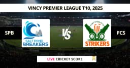 SPB vs FCS Live Score: Scorecard, Ball by Ball Commentary – 5th Place Play-Off, Vincy Premier League T10 2025
