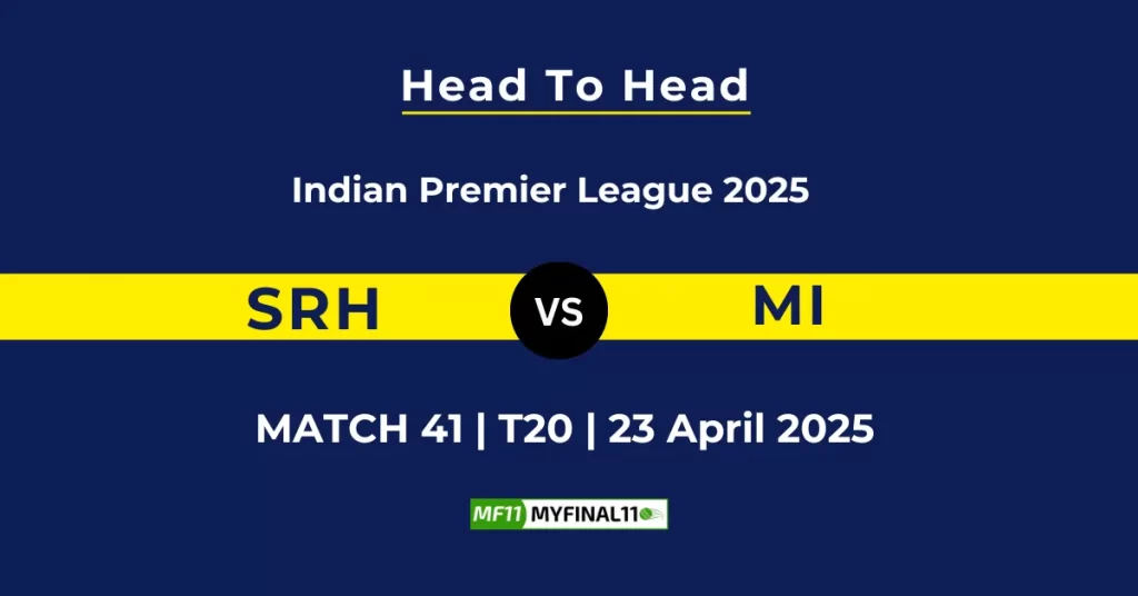 SRH vs MI Player Battle & Head to Head Team Stats – Indian Premier League 2025
