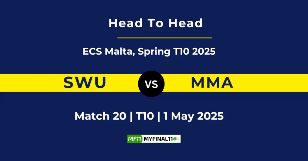 SWU vs MMA Player Battle & Head to Head Team Stats – ECS T10 Malta 2025